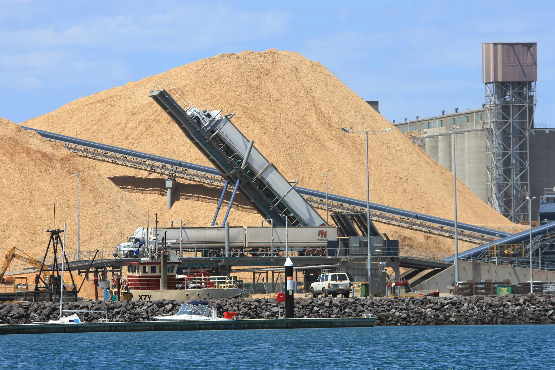 Woodchips on Dock